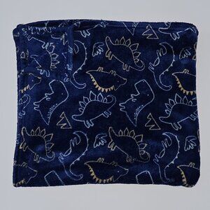 Baby Starters Dinosaur Blue Fleece Baby Blanket Soft 30x34 Orange Yellow 2023